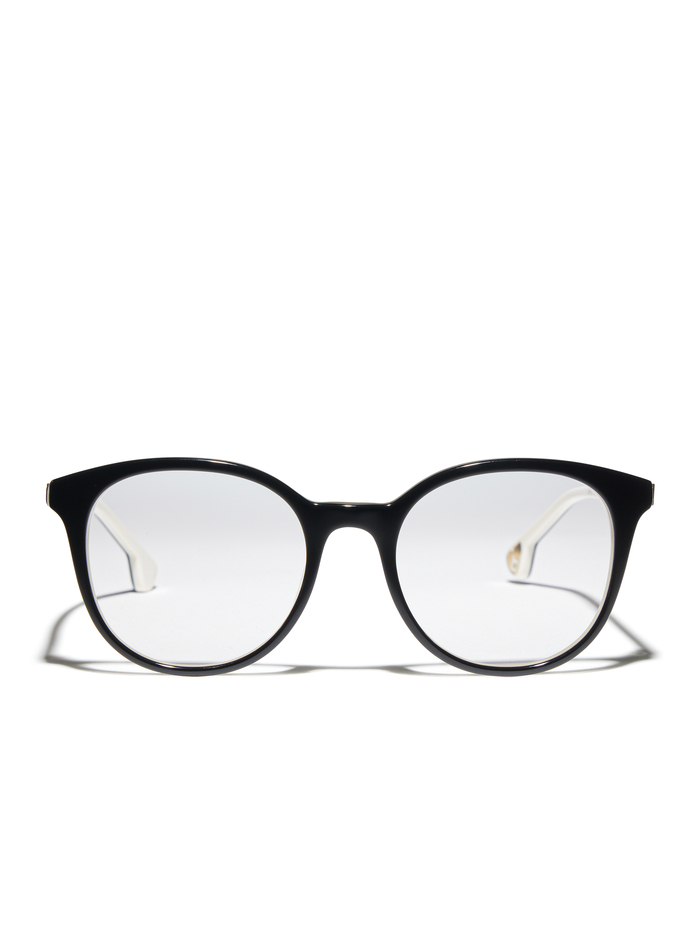 HAYES GLASSES - BLACK/WHITE - Alice And Olivia